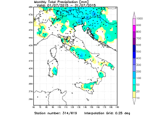 luglio piogge